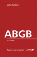 Cover: Das Allgemeine b&uuml;rgerliche Gesetzbuch - Manz