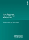 Cover: Grundlagen der &ouml;sterreichischen Rechtskultur - B&ouml;hlau