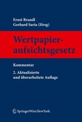 Cover: Wertpapieraufsichtsgesetz - Springer