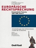 Cover: Europ&auml;ische Rechtsprechung - Orell F&uuml;ssli