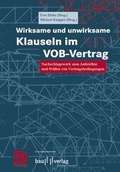Cover: Wirksame und unwirksame Klauseln im VOB-Vertrag - Springer Vieweg