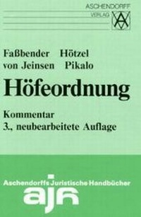 Bild: Höfeordnung - Aschendorff