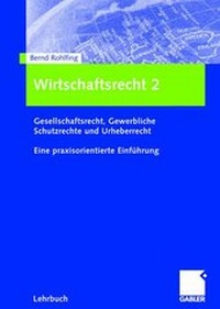 Abbildung von: Wirtschaftsrecht 2 - Springer Gabler