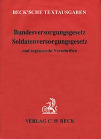 Abbildung von: Bundesversorgungsgesetz, Soldatenversorgungsgesetz - C.H.BECK