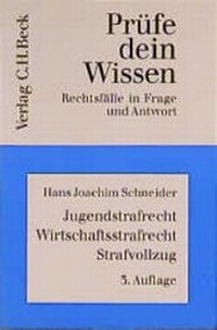 Abbildung von: Jugendstrafrecht, Wirtschaftsstrafrecht, Strafvollzug - C.H.BECK