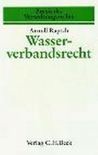 Abbildung von: Wasserverbandsrecht - C.H.BECK