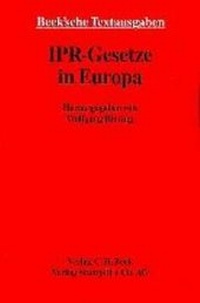 Enlarge image Cover: IPR-Gesetze in Europa - C.H.BECK