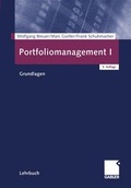 Cover: Portfoliomangement I - Springer Gabler