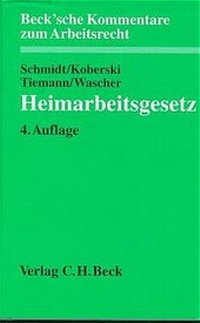 Enlarge image Cover: Heimarbeitsgesetz - C.H.BECK