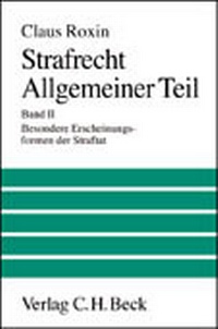 Enlarge image Cover: Strafrecht - Allgemeiner Teil - C.H.BECK