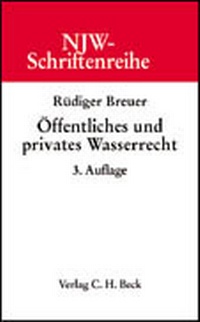 Abbildung von: Öffentliches und privates Wasserrecht - C.H.BECK