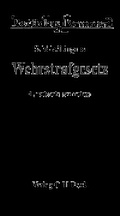 Cover: Wehrstrafgesetz - C.H.BECK
