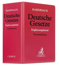 Abbildung von: Deutsche Gesetze: Ergänzungsband - Grundwerk mit Fortsetzungsbezug - C.H. Beck