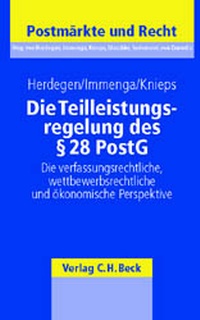 Abbildung von: Die Teilleistungsregelung des § 28 PostG - C.H.BECK