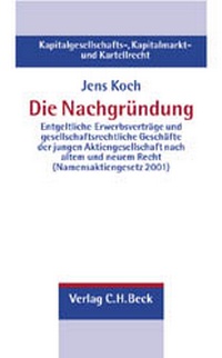 Abbildung von: Die Nachgründung - C.H.BECK