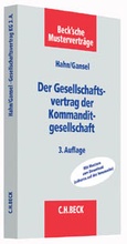 Cover: Der Gesellschaftsvertrag der Kommanditgesellschaft - C.H.BECK