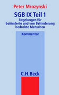 Abbildung von: SGB IX Teil 1 - C.H.BECK