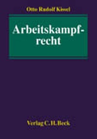 Abbildung von: Arbeitskampfrecht - C.H.BECK