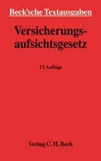 Abbildung von: Versicherungsaufsichtsgesetz (VAG) - C.H.BECK