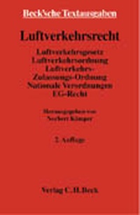 Abbildung von: Luftverkehrsrecht - C.H.BECK