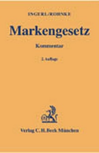 Abbildung von: Markengesetz - C.H.BECK