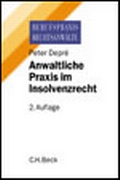 Cover: Anwaltspraxis im Insolvenzrecht - C.H.BECK