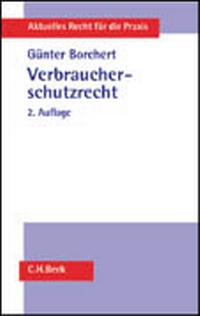 Abbildung von: Verbraucherschutzrecht - C.H.BECK