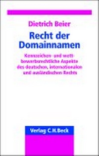 Abbildung von: Das Recht der Domainnamen - C.H.BECK