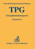Cover: Transplantationsgesetz: TPG - C.H.BECK