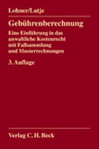 Enlarge image Cover: Gebührenberechnung - C.H.BECK