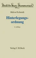 Cover: Hinterlegungsordnung - C.H.BECK