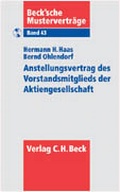 Abbildung von: Anstellungsvertrag des Vorstandsmitglieds der Aktiengesellschaft - C.H.BECK