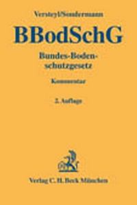 Abbildung von: Bundes-Bodenschutzgesetz - C.H.BECK