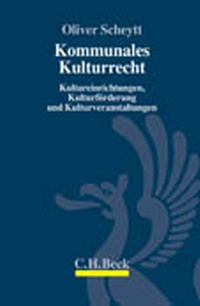 Abbildung von: Kommunales Kulturrecht - C.H.BECK