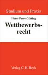Abbildung von: Wettbewerbsrecht - C.H.BECK
