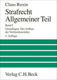 Enlarge image Cover: Strafrecht - Allgemeiner Teil - C.H.BECK