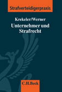Abbildung von: Unternehmer und Strafrecht - C.H.BECK