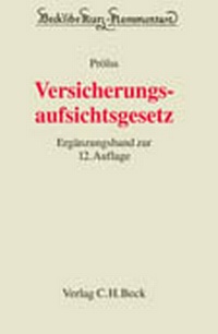 Abbildung von: Versicherungsaufsichtsgesetz: VAG - C.H.BECK