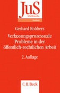 Abbildung von: Verfassungsprozessuale Probleme in der öffentlich-rechtlichen Arbeit - C.H.BECK