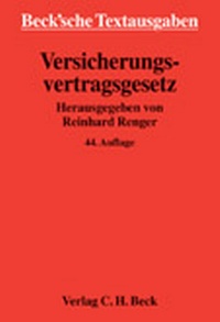 Enlarge image Cover: Versicherungsvertragsgesetz - C.H.BECK