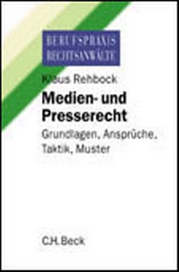 Abbildung von: Medien- und Presserecht - C.H.BECK
