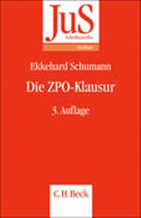 Abbildung von: Die ZPO-Klausur - C.H.BECK