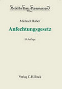 Abbildung von: Anfechtungsgesetz (AnfG) - C.H.BECK