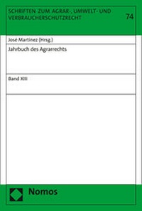 Abbildung von: Jahrbuch des Agrarrechts - Nomos