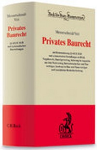 Enlarge image Cover: Privates Baurecht - C.H.BECK
