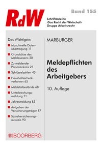 Abbildung von: Meldepflichten des Arbeitgebers - Boorberg