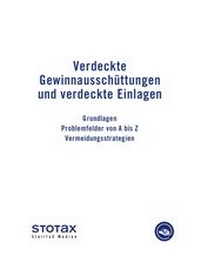 Bild: Verdeckte Gewinnausschüttungen und verdeckte Einlagen - Online - Stollfuß