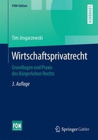 Enlarge image Cover: Wirtschaftsprivatrecht - Springer Gabler