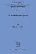 Abbildung von: Die gemischte Sacheinlage - Duncker & Humblot