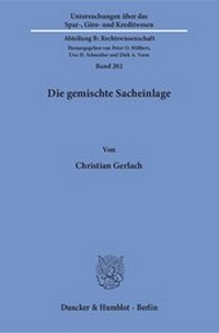 Abbildung von: Die gemischte Sacheinlage - Duncker & Humblot